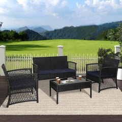 4-Piece Outdoor Patio Conversation Set