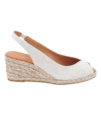 Audrey Open Toe Slingback Wedge