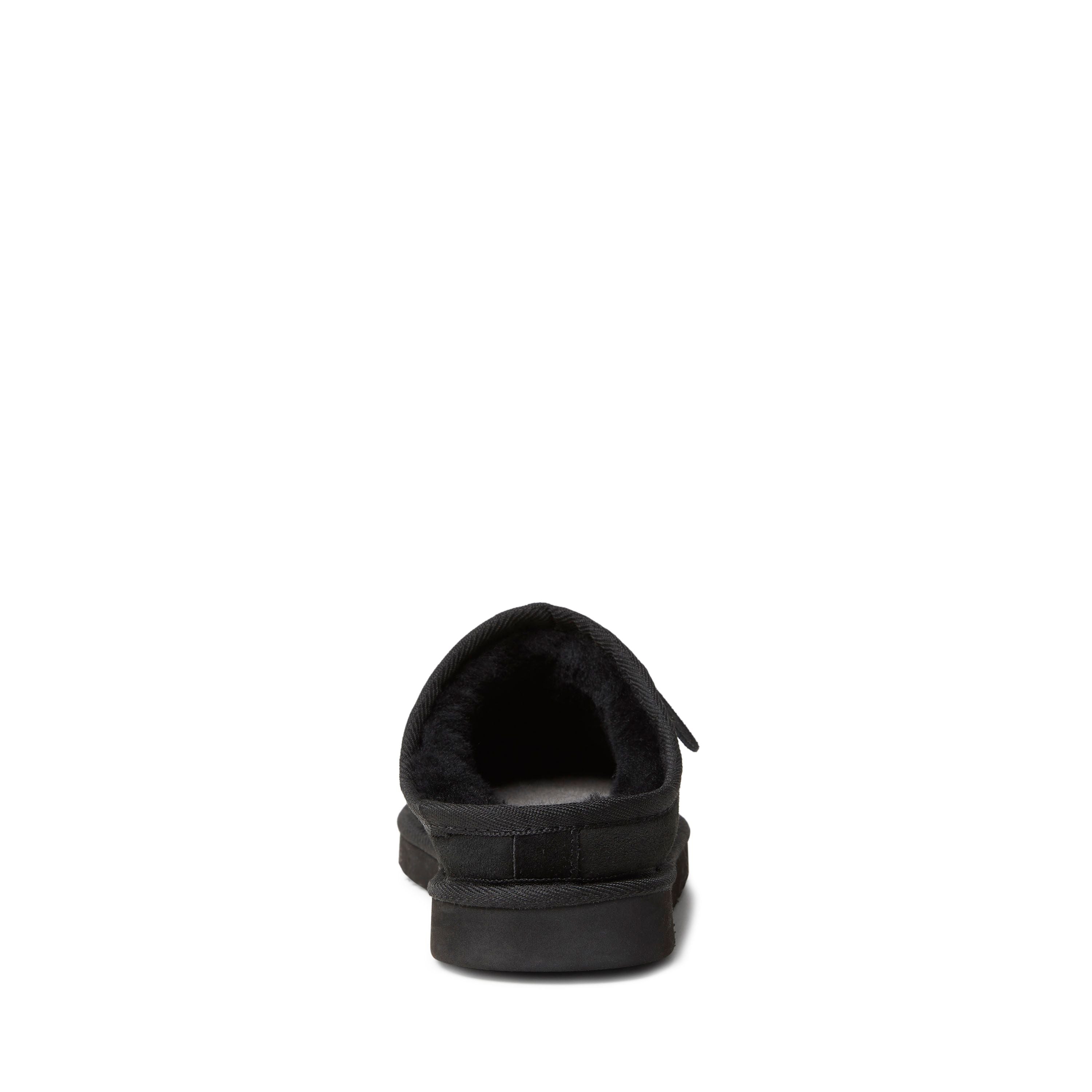  Dearfoams Fireside by Men's Grafton Shearling Indoor/Outdoor Clog Slipper - Black - Bonton