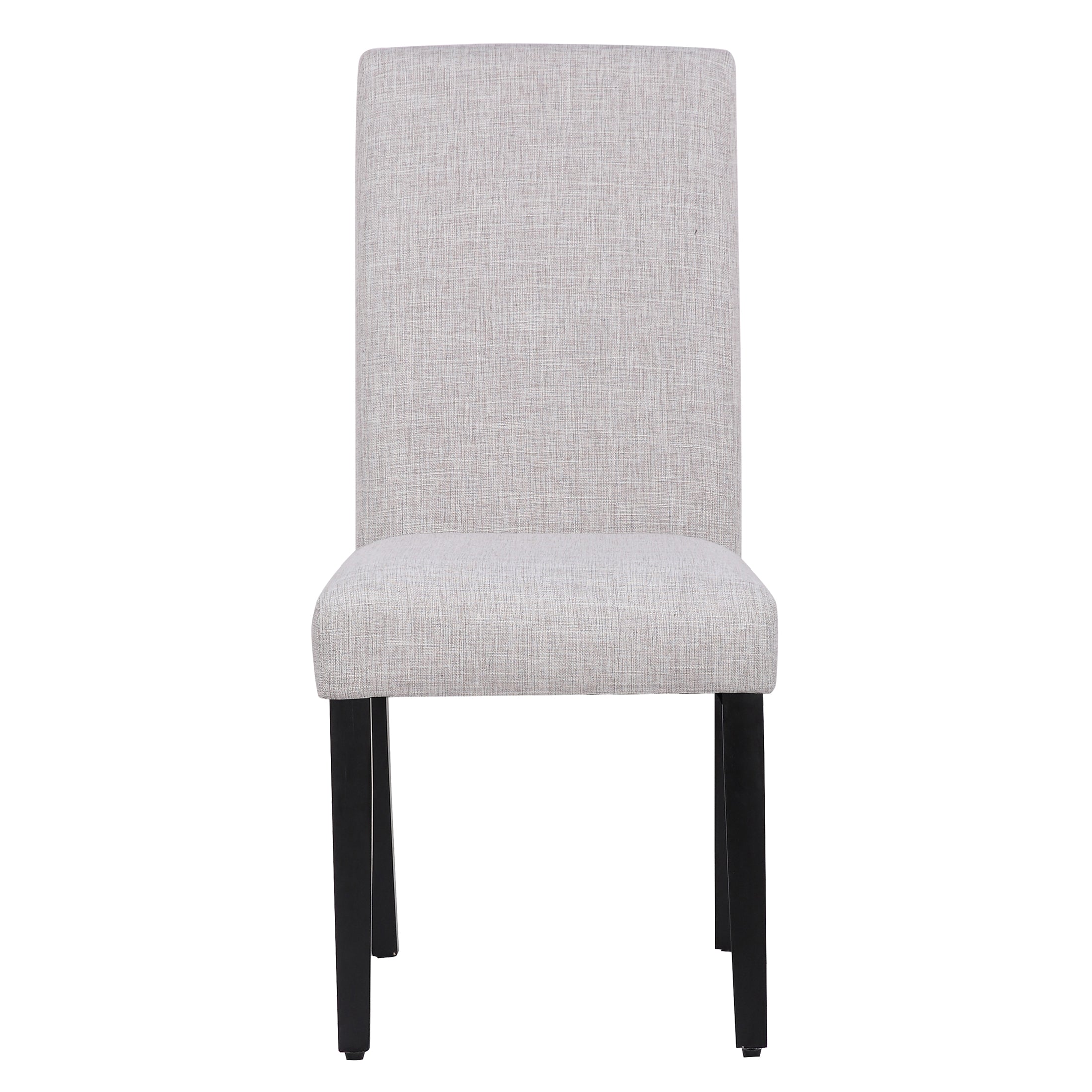  Westin Furniture Upholstered Linen Fabric Dining Side Chair, Set of 2 - Beige - Bonton