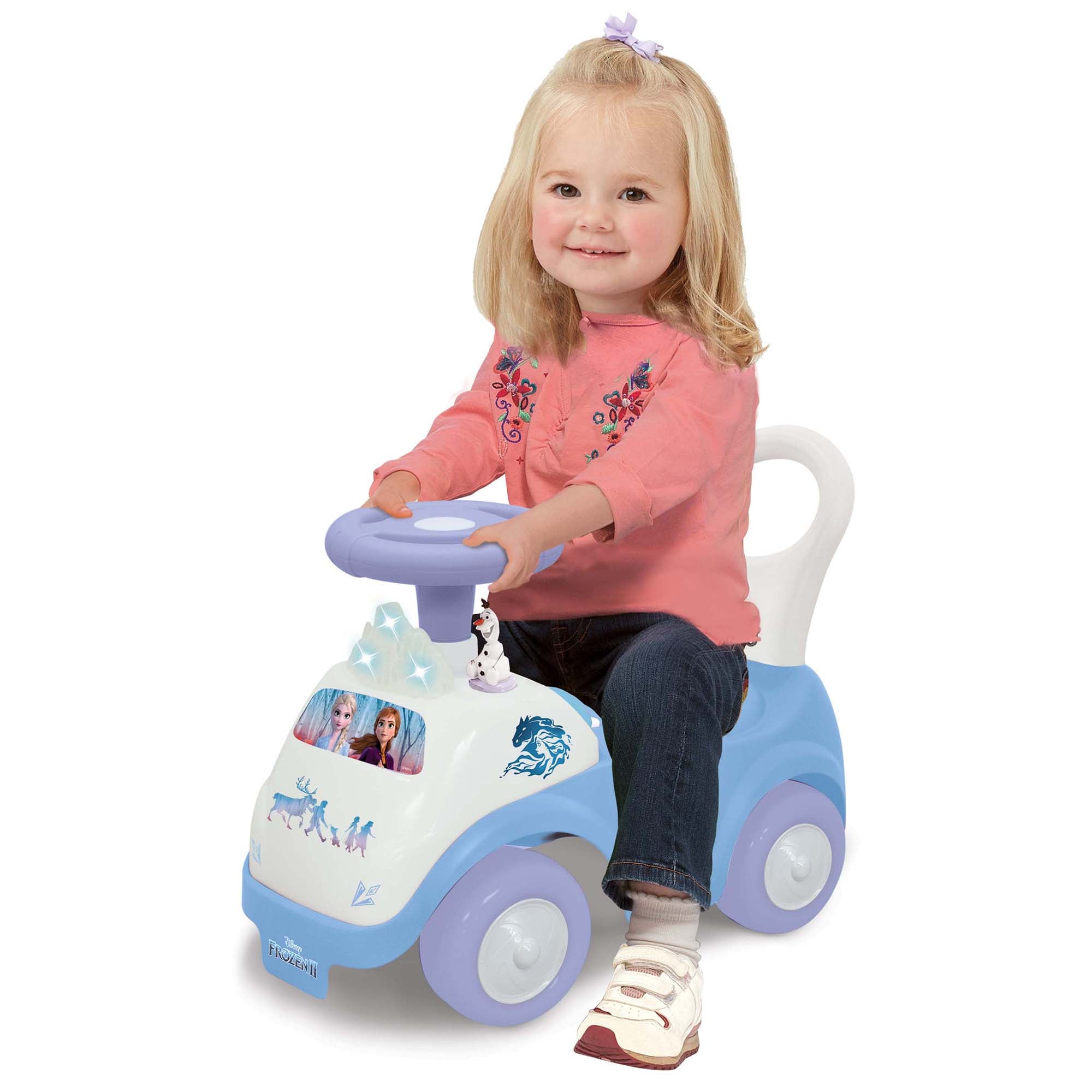  Kiddieland Kiddieland: Lights N' Sounds: Ride-On - Frozen 2 - Disney Foot To Floor Activity Vehicle, Interactive Push & Pull Toy Car, Toddlers, Ages 12-36 Months - Multi - Bonton