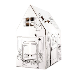 Easy Playhouse Cardboard Clubhouse- Decorate & Personalize