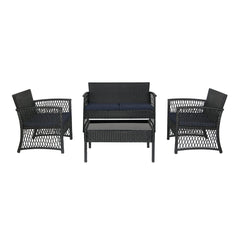 4-Piece Outdoor Patio Conversation Set