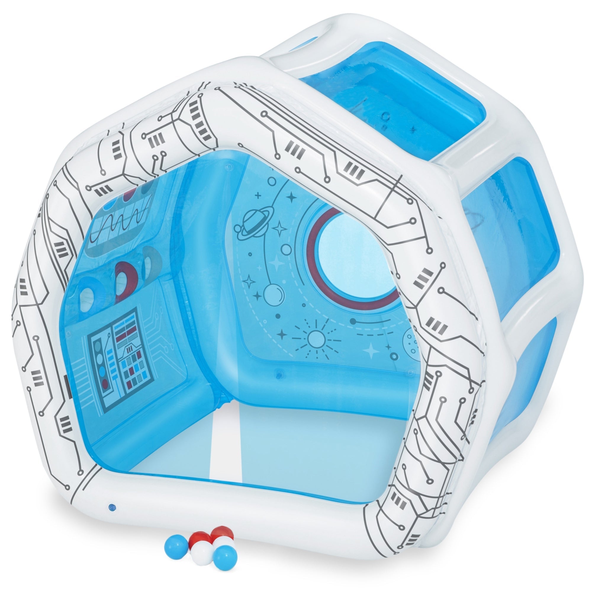  Bestway Bestway Space Station Exploration Kids Inflatable Playhouse - Multi - Bonton