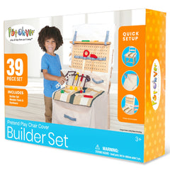 PopOhVer Pretend Play Builder Play Set, 39 Pieces