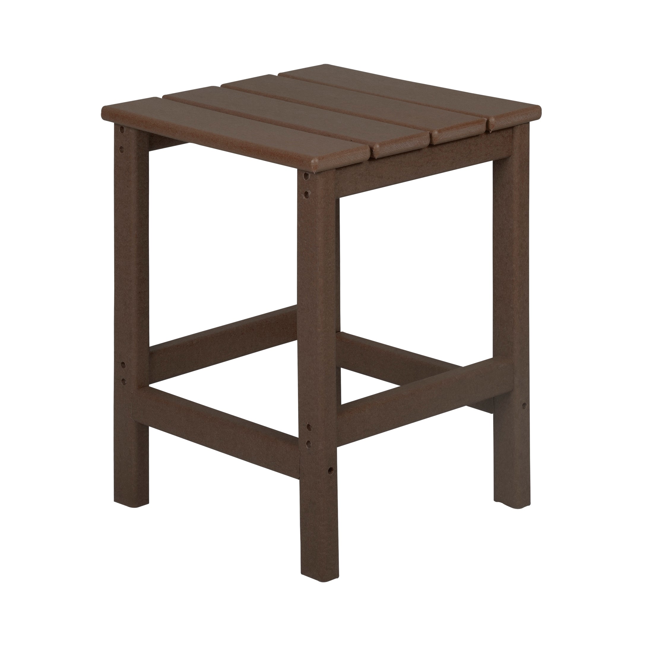  Westin Furniture Outdoor Patio Adirondack Side Table - Weathered Wood - Bonton