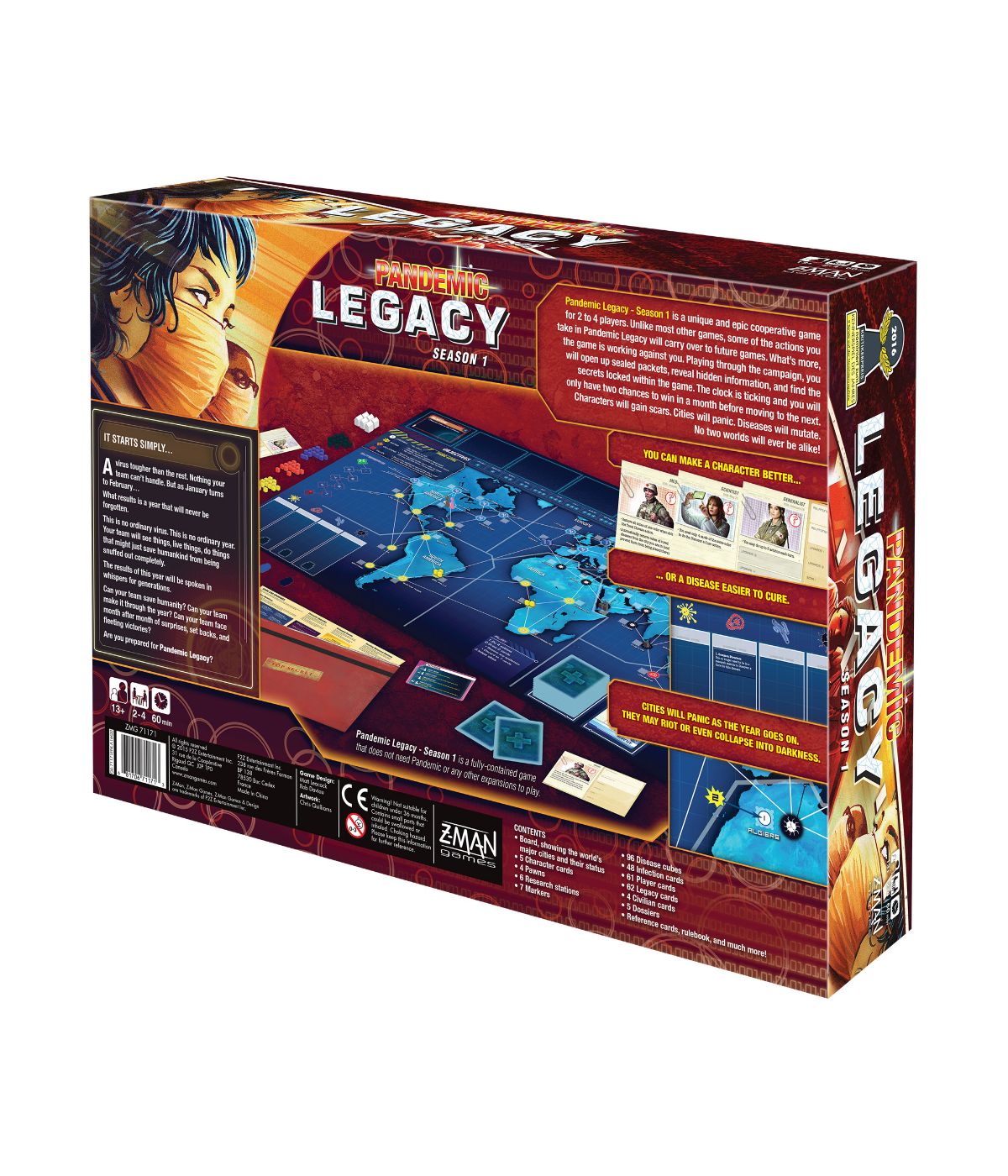  Pandemic: Legacy Season 1 Red - Red - Bonton