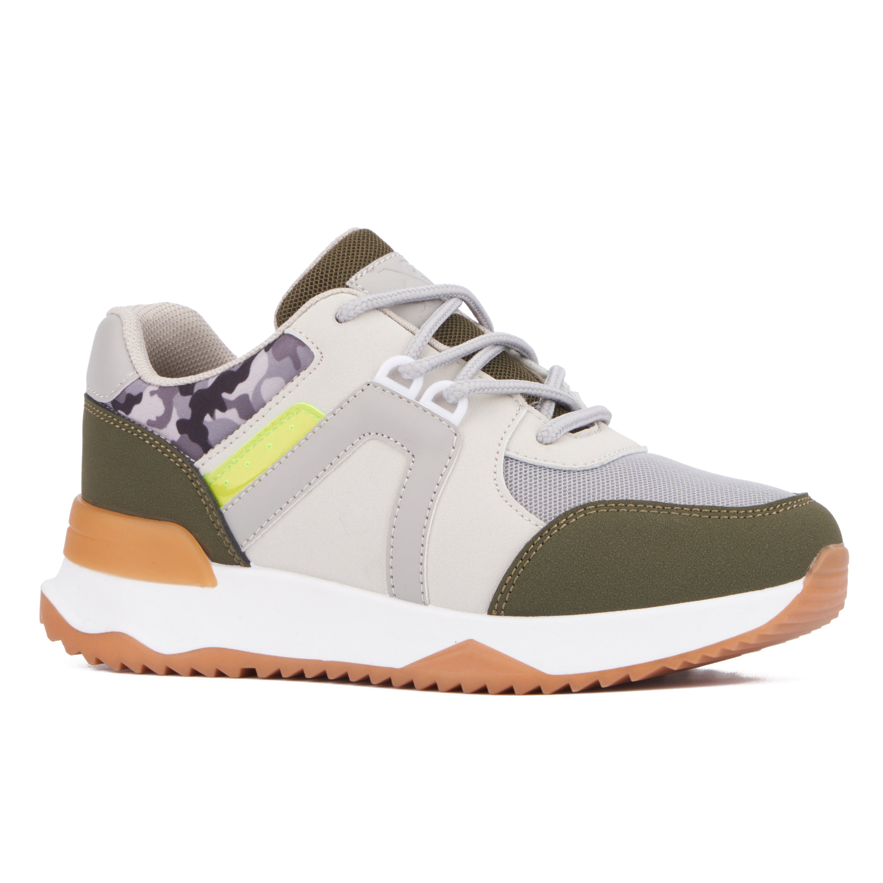  Xray Footwear Boy's Clay Low Top Sneakers - Army Green - Bonton