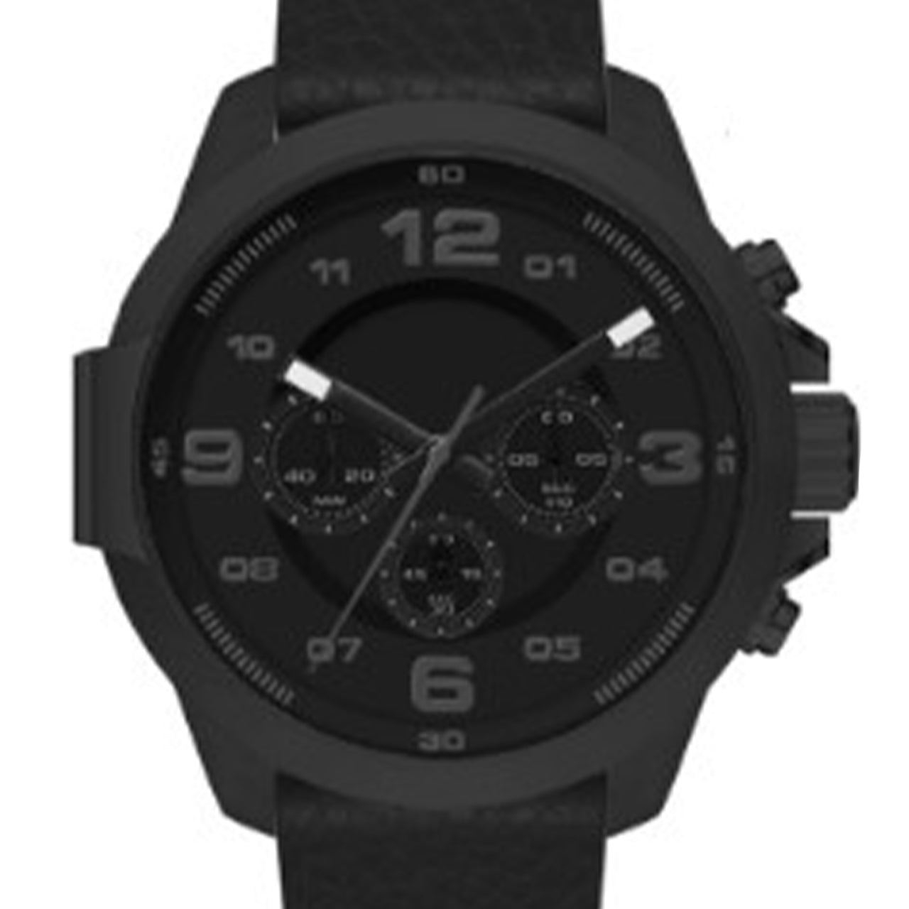  Analog Watch-Cross Bracelet Set - Black - Bonton