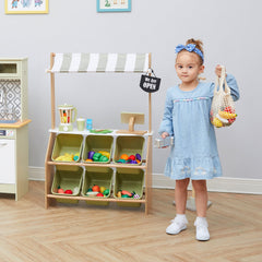 Teamson Kids - Little Helper Market Play Stand Play Kitchen