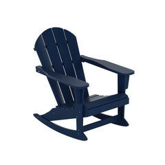 Outdoor Rocking Poly Adirondack Chair, Set of 4