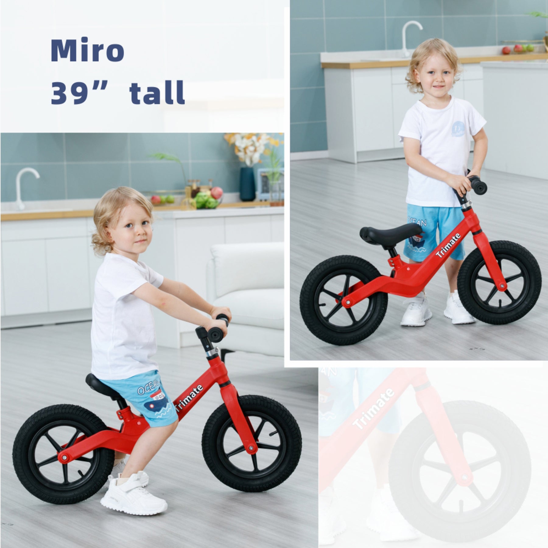  Trimate Trimate Toddler Balance Bike in Red - Red - Bonton