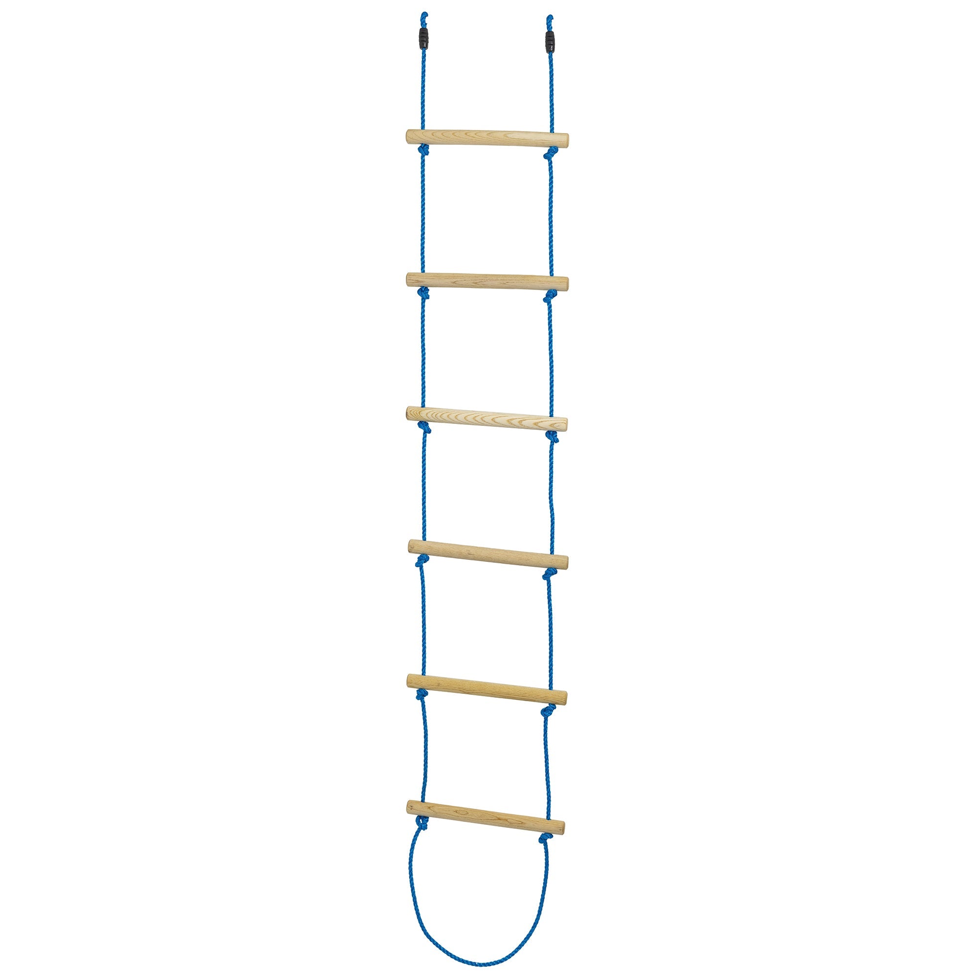  Hape Trelines: Climbing Rope Ladder 7 ft - Hang From A Tree Or Trelines Lines, Wood Steps, Swinging, Outdoor Sport Play, 250lb Cap, Adults & Kids Ages 5+ - Multi - Bonton