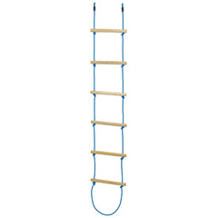 Trelines: Climbing Rope Ladder 7 ft - Hang From A Tree Or Trelines Lines, Wood Steps, Swinging, Outdoor Sport Play, 250lb Cap, Adults & Kids Ages 5+-Multi-One Size-2