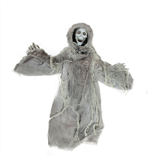 36" Touch Activated Hanging Death Reaper Halloween Decoration