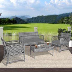 4-Piece Outdoor Patio Conversation Set