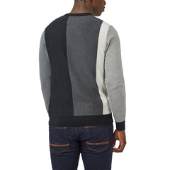 Vertical Stripe Crew Neck Jumper