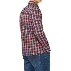 Long Sleeve Grid Check Buttondown Shirt