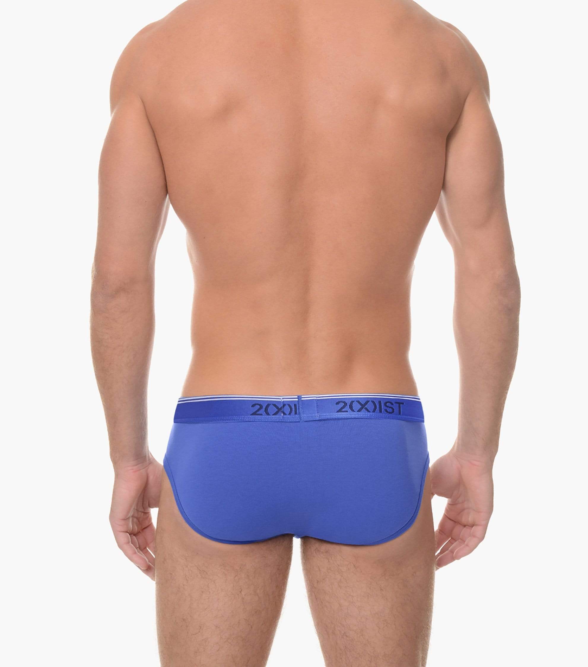  2xist 3 Packs Essential Stretch No-show Brief - Sand Verbena / Multi Stripe / Rain Forest - Bonton