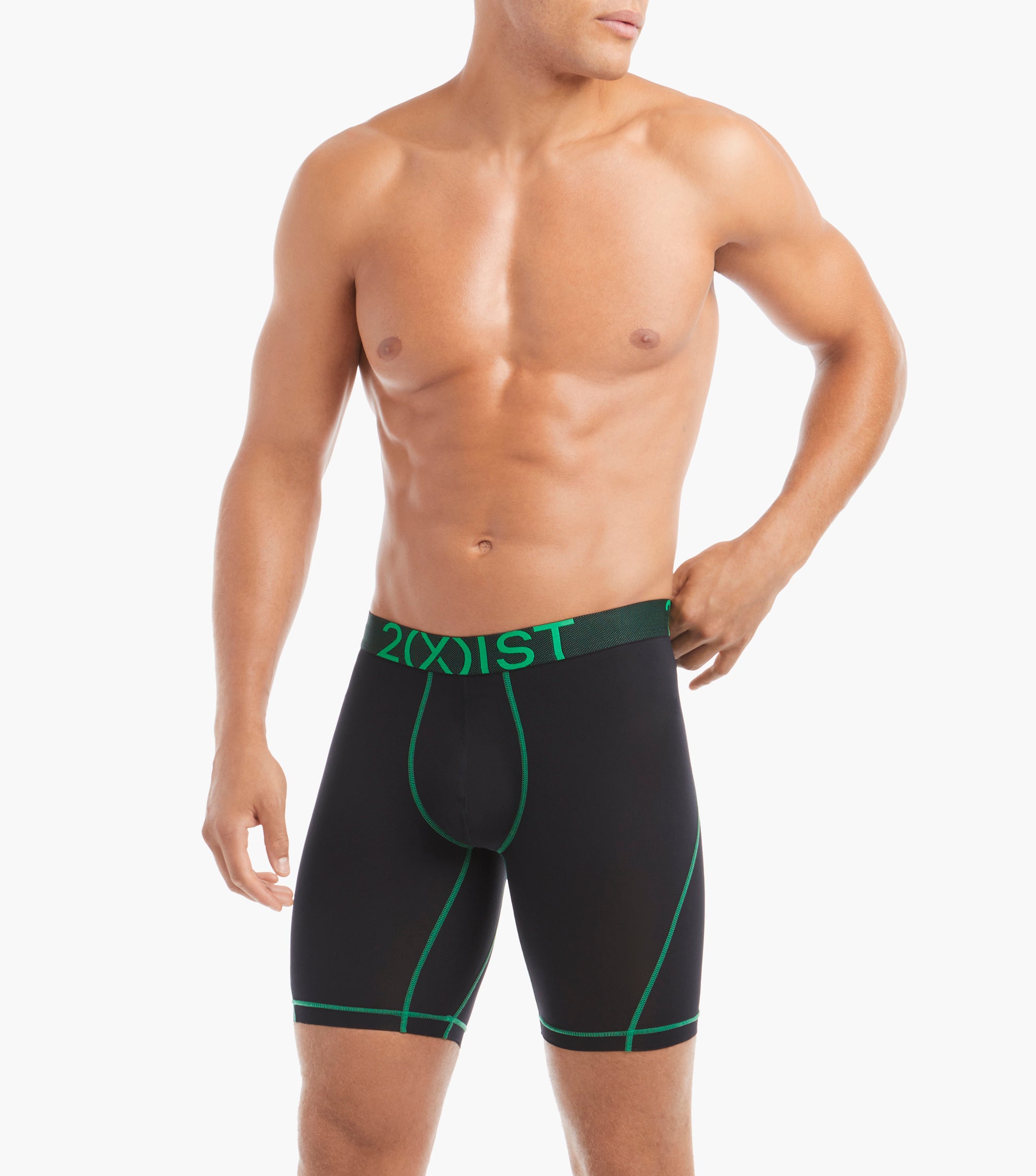  2xist Speed Dri Lightning Boxer Brief 9in - Mesh Print / Irish Jig - Bonton