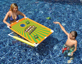 36" Orange and Green Floating Bean Bag Target Toss Swimming Pool Game