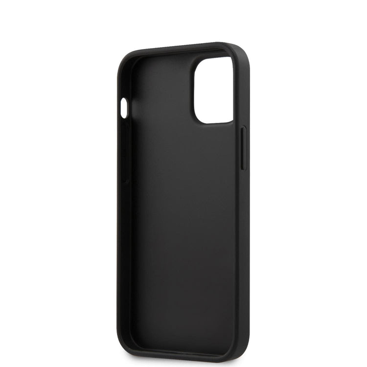 iPhone 12 mini - PU Leather Navy Blue Embroidery Colored Double Horse Logo - U.S. Polo Assn.