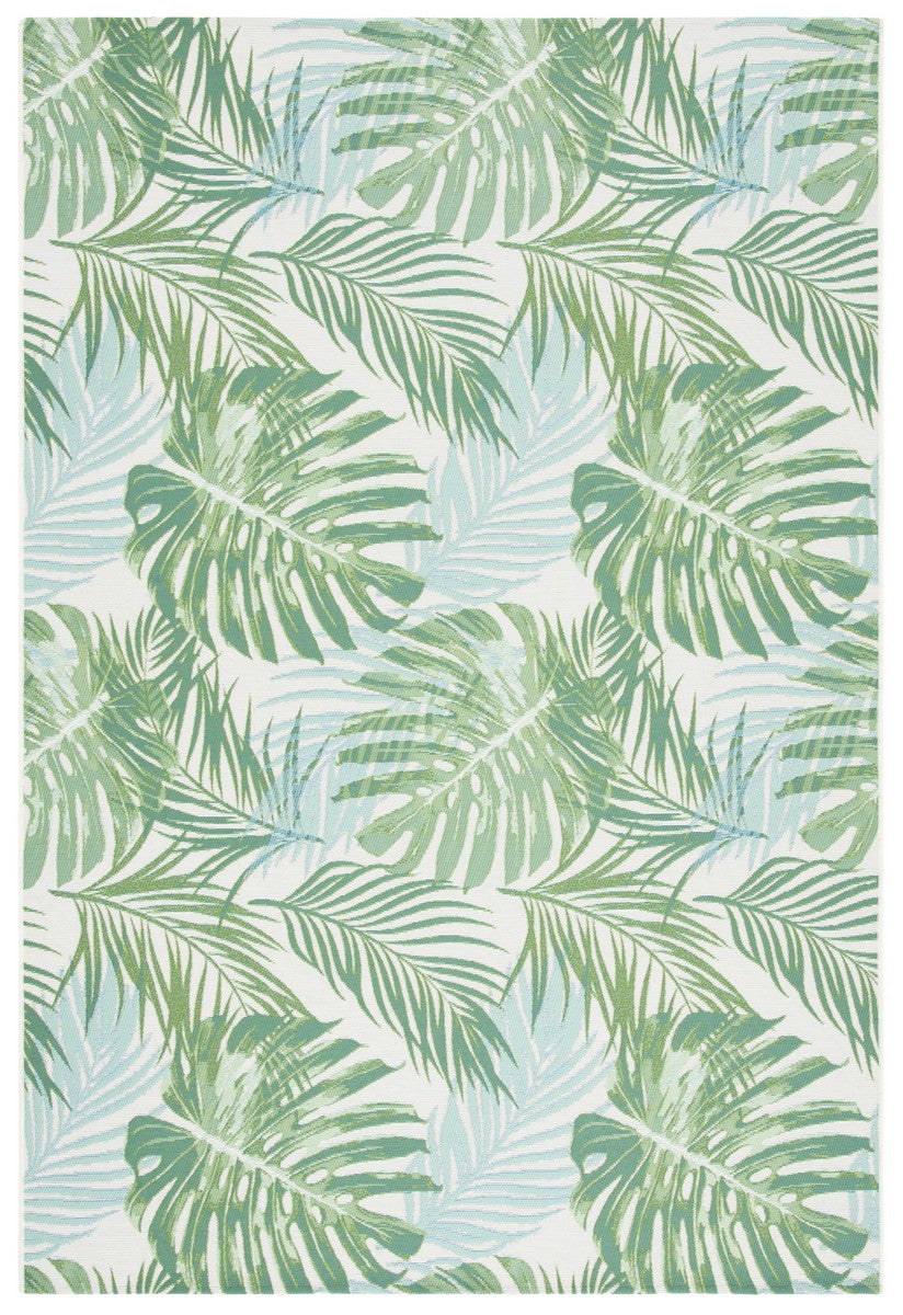  Safavieh Barbados 592 Indoor / Outdoor Rug - Green / Teal - Bonton