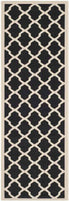  Safavieh Courtyard 6903 Indoor / Outdoor Rug - Black / Beige - Bonton