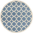  Safavieh Courtyard 6913 Indoor / Outdoor Rug - Blue / Beige - Bonton