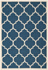  Safavieh Courtyard 6914 Indoor / Outdoor Rug - Navy / Beige - Bonton