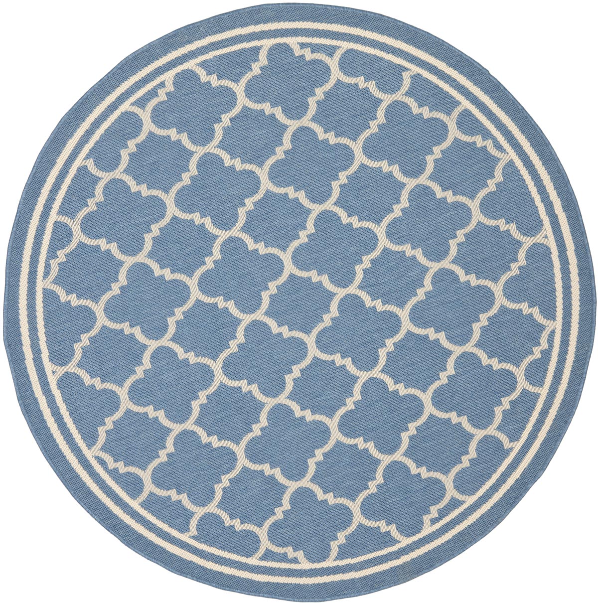  Safavieh Courtyard 6918 Indoor / Outdoor Rug - Blue / Beige - Bonton