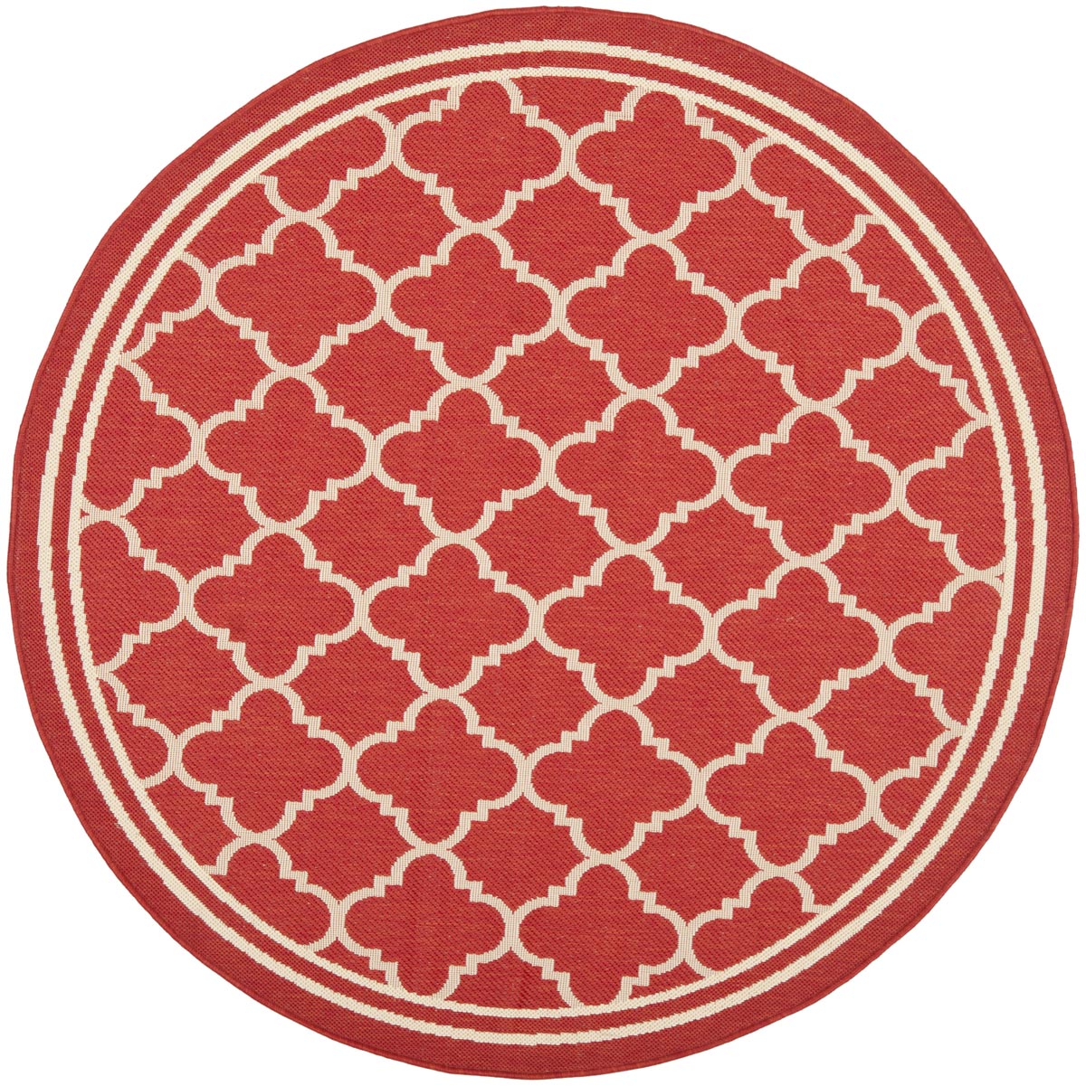  Safavieh Courtyard 6918 Indoor / Outdoor Rug - Red / Bone - Bonton