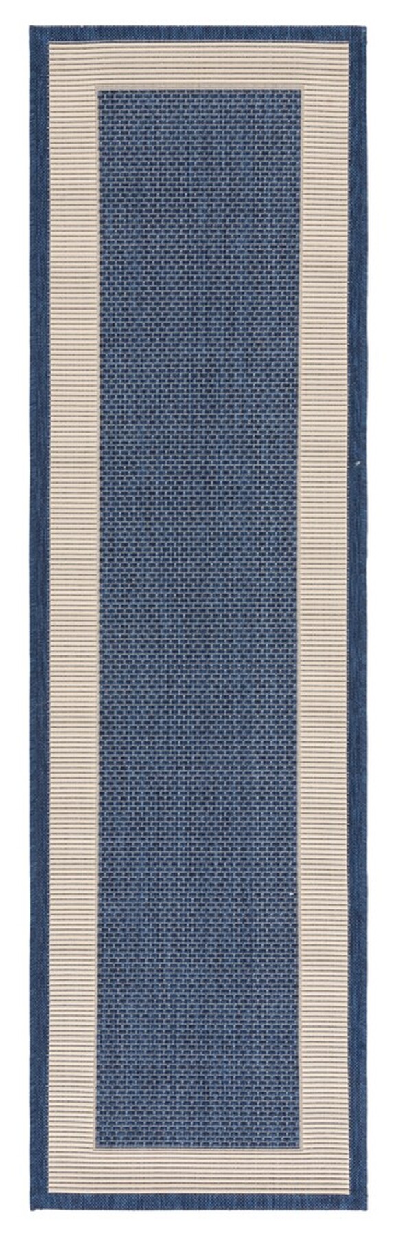  Safavieh Courtyard 7987 Indoor / Outdoor Rug - Navy / Beige - Bonton