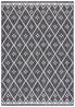  Safavieh Courtyard 8303 Indoor / Outdoor Rug - Black / Ivory - Bonton