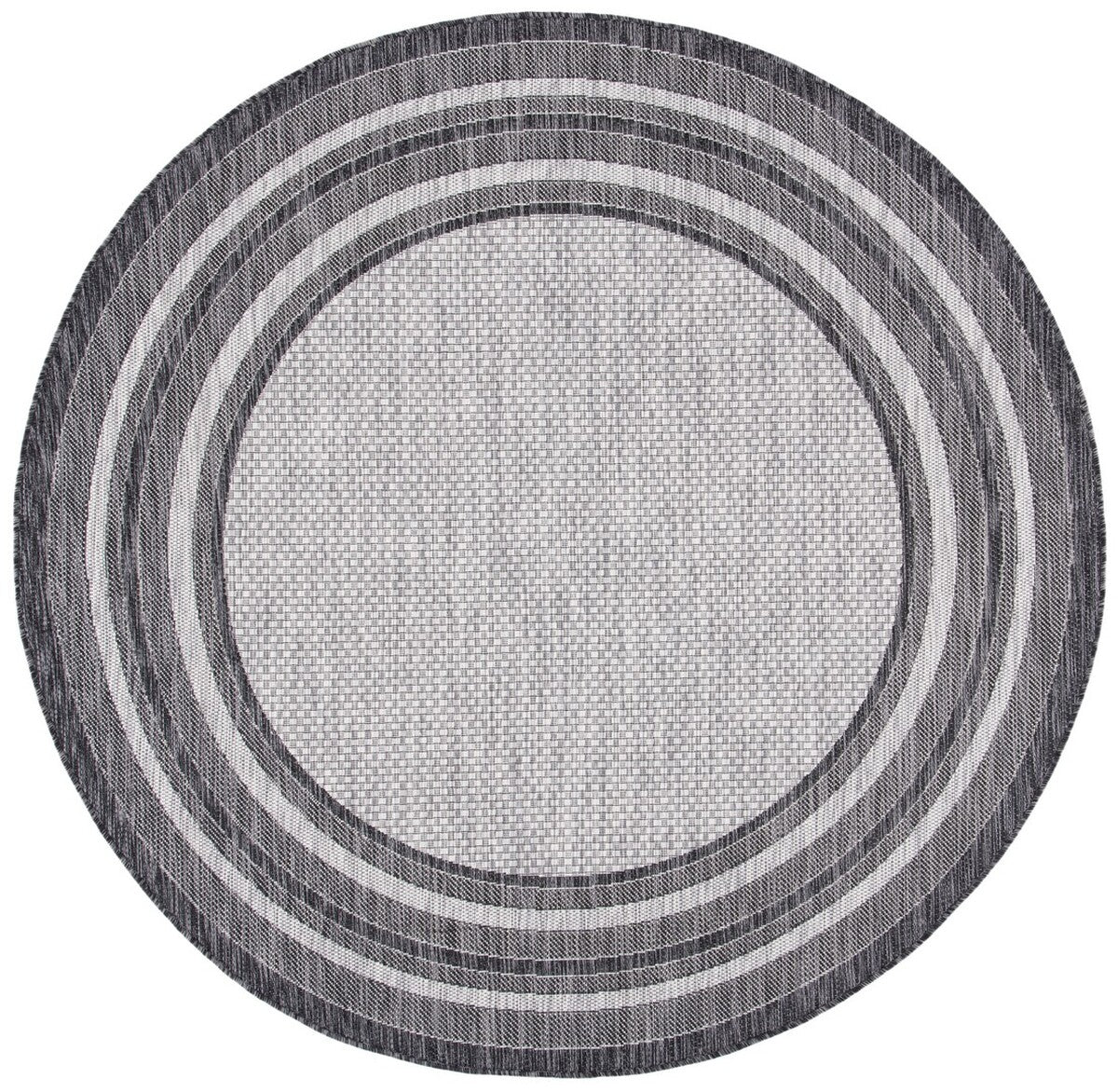  Safavieh Courtyard 8475 Indoor / Outdoor Rug - Light Grey / Black - Bonton