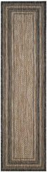  Safavieh Courtyard 8475 Indoor / Outdoor Rug - Natural / Black - Bonton