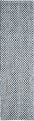  Safavieh Courtyard 8653 Indoor / Outdoor Rug - Blue / Light Grey - Bonton