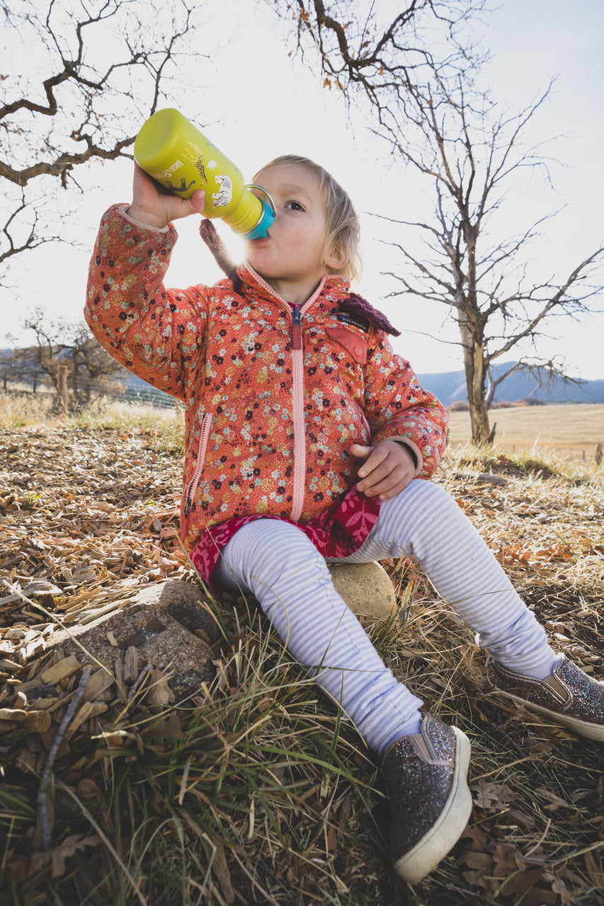  Klean Kanteen Kid Classic Narrow 12oz with Kid Sippy Cap - Hawaiian Ocean - Bonton