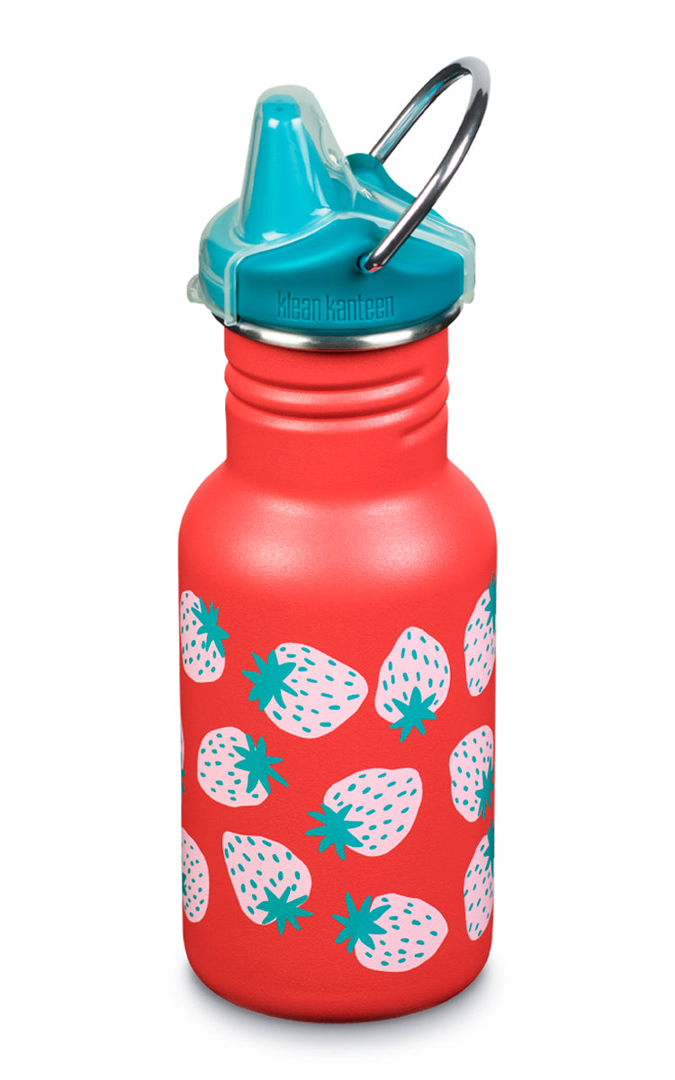  Klean Kanteen Kid Classic Narrow 12oz with Kid Sippy Cap - Sparkling Grape (SG) - Bonton