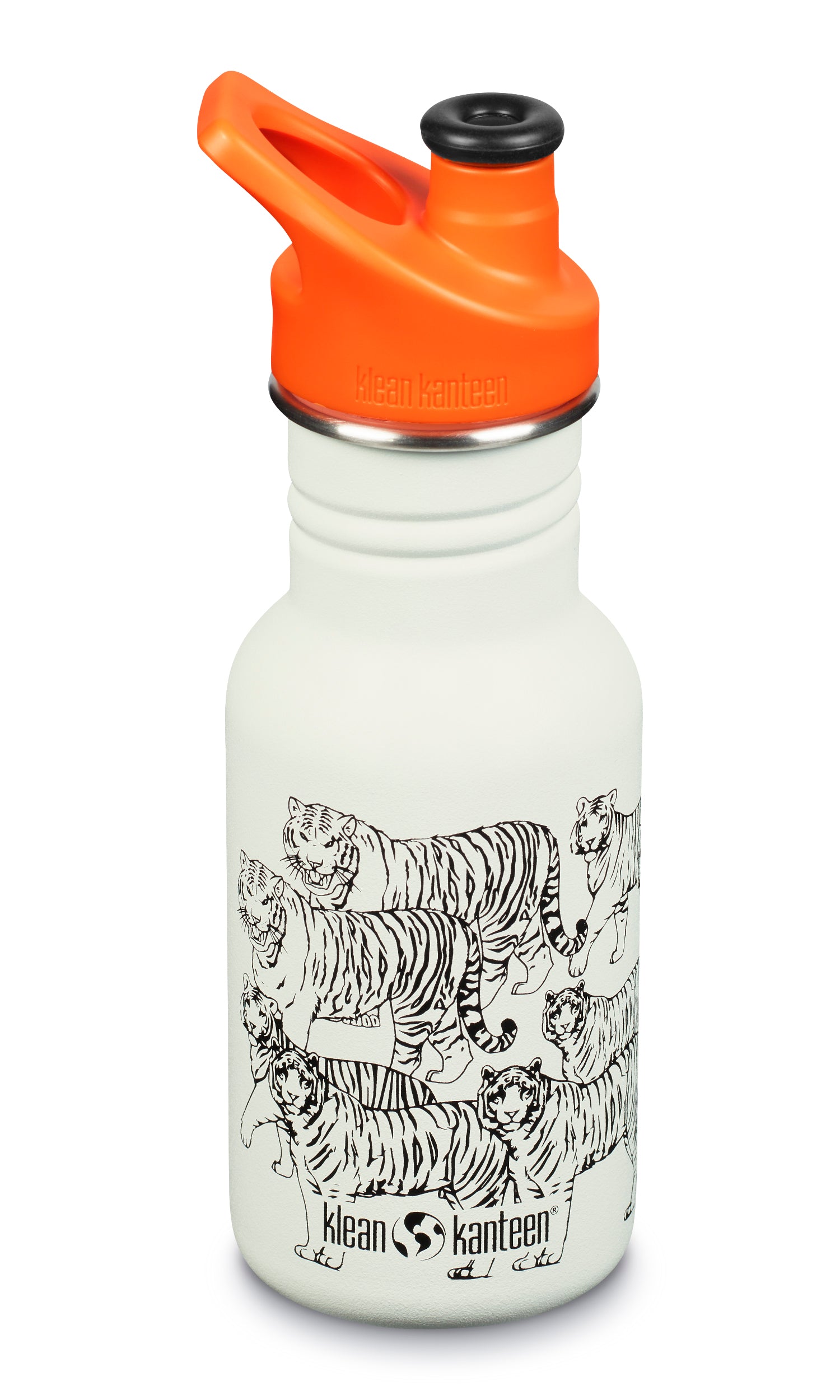  Klean Kanteen Kid Classic Narrow 12oz with Kid Sport Cap - Tigers (TG) - Bonton