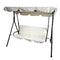 3-Seater Outdoor Patio Swing with Adjustable Canopy