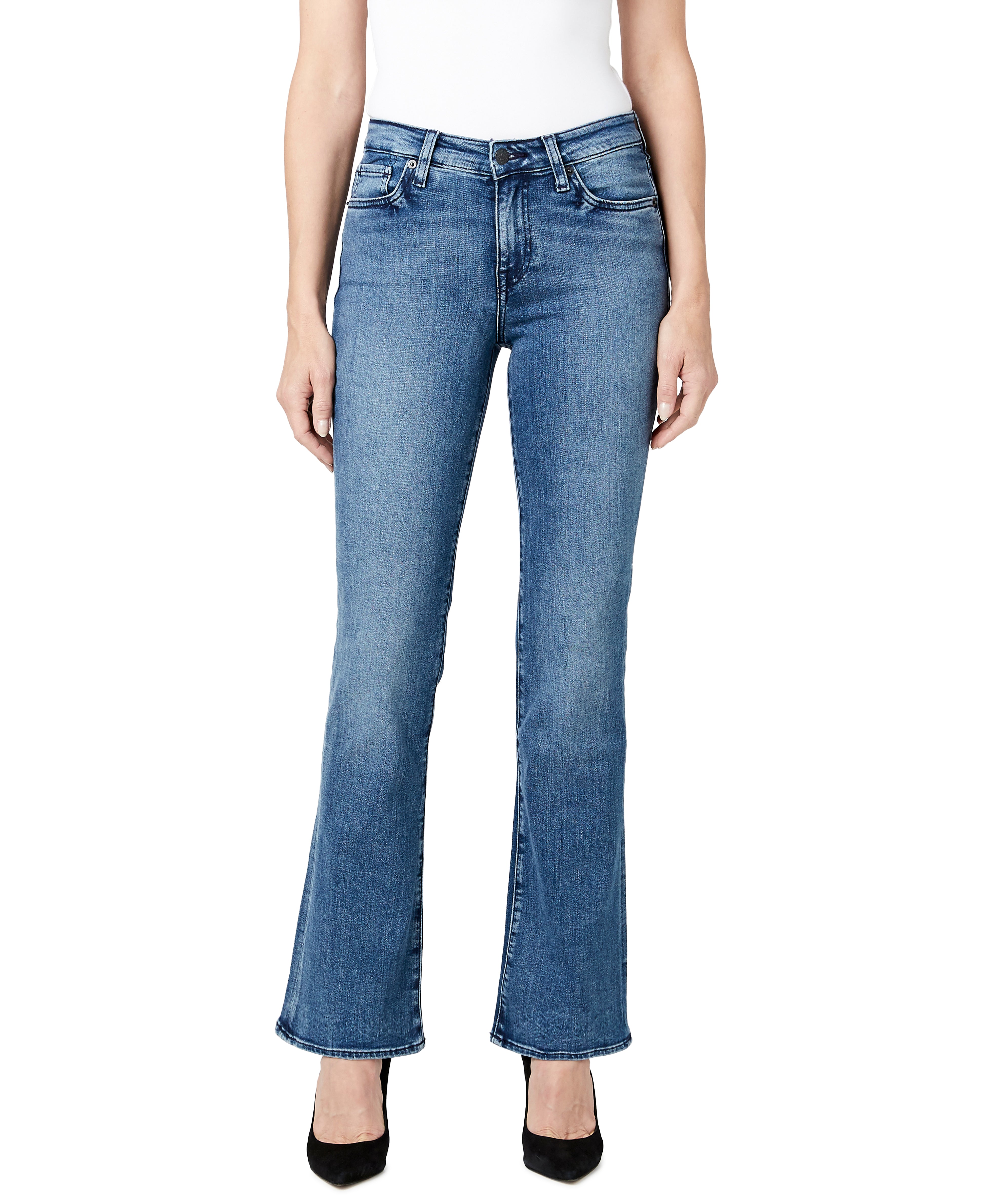  Buffalo David Bitton QUEEN MID RISE BOOTCUT JEANS - INDIGO - Bonton