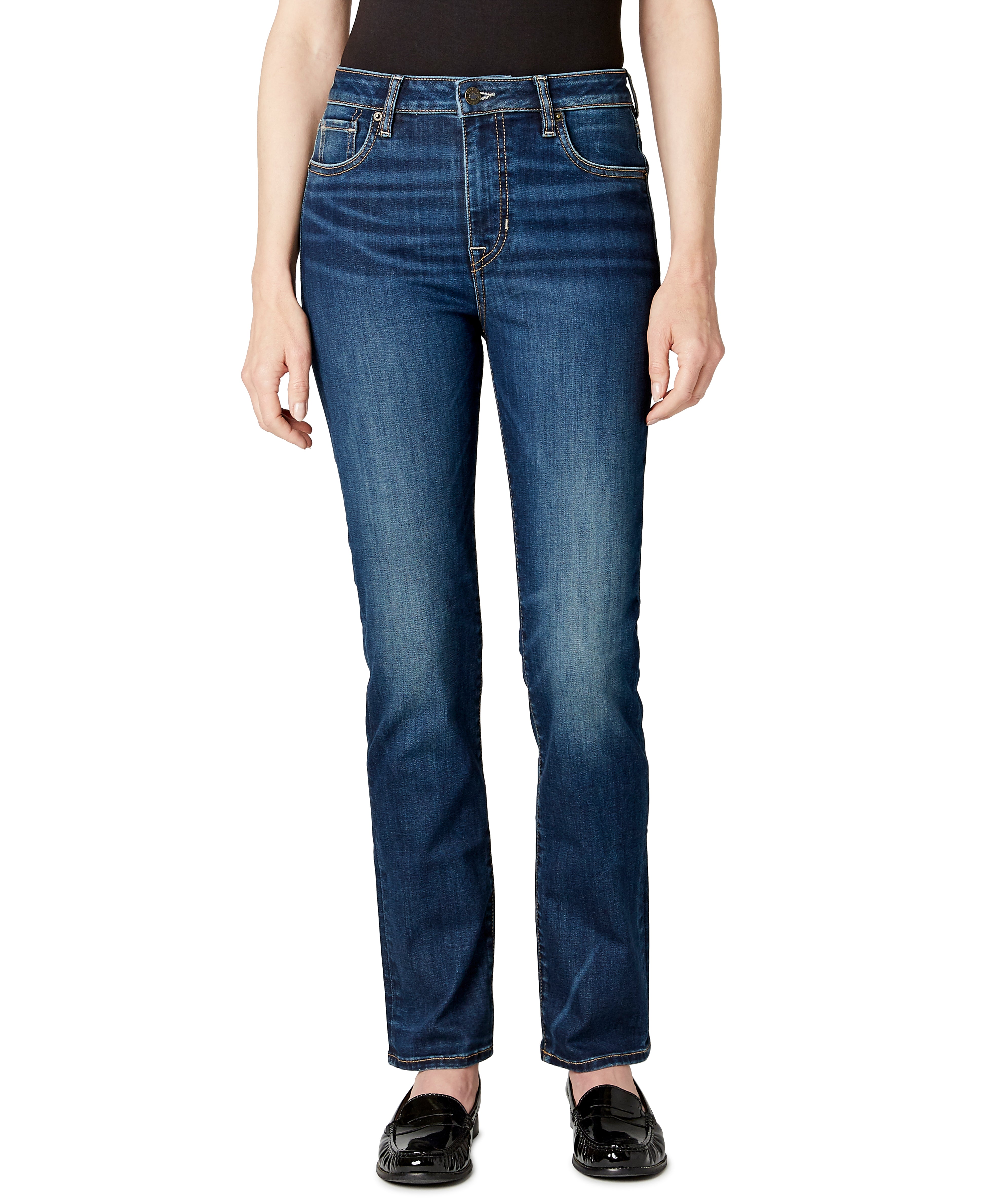  Buffalo David Bitton JAYDEN HIGH RISE STRAIGHT JEANS - NIGHT RAIN - Bonton