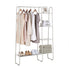  Garment Rack with 4 Tier Rack - White - Bonton