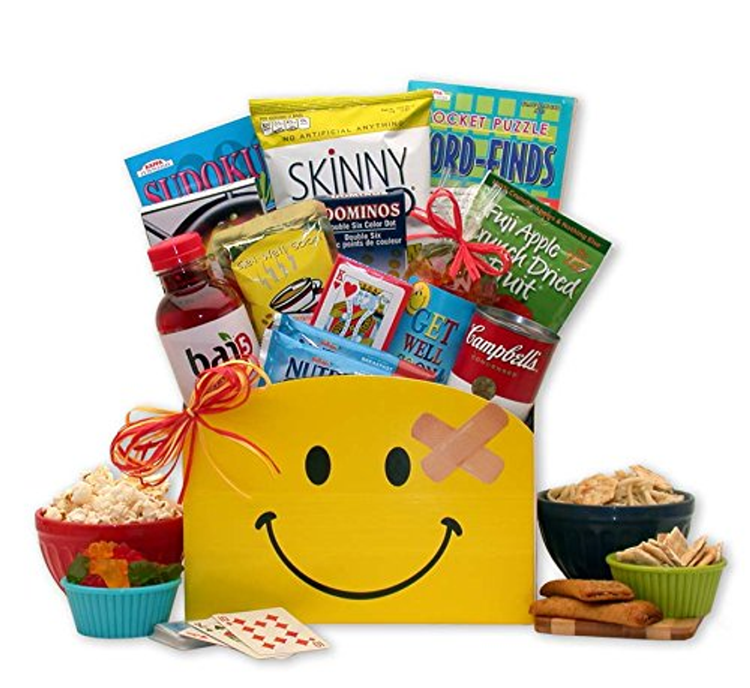Don't Worry Be Happy Get Well Gift Set- get well soon gifts for