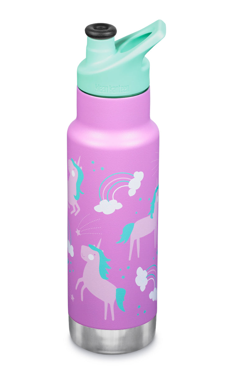  Klean Kanteen Insulated Kid Classic Narrow 12oz Bottle - Unicorns (UN) - Bonton