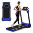  Folding 2.25 Horsepower Electric Treadmill Running Machine APP Control Bluetooth - Navy - Bonton