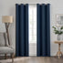  Eclipse Kendall Thermaback Blackout Grommet Curtain Panel - Denim - Bonton