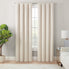  Magnitech Cannes Rod Pocket Blackout Curtain Panel - Ivory - Bonton