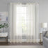  Eclipse Livia Sheer Rod Pocket Curtain Panel - Ivory - Bonton